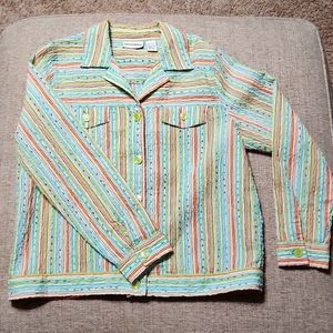 BRECKENRIDGE Size Large, button-down,  lightweight jacket/shirt.